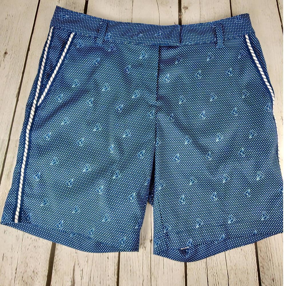 Lady Hagen EUC Nautical Themed Golf Shorts Missy 0
